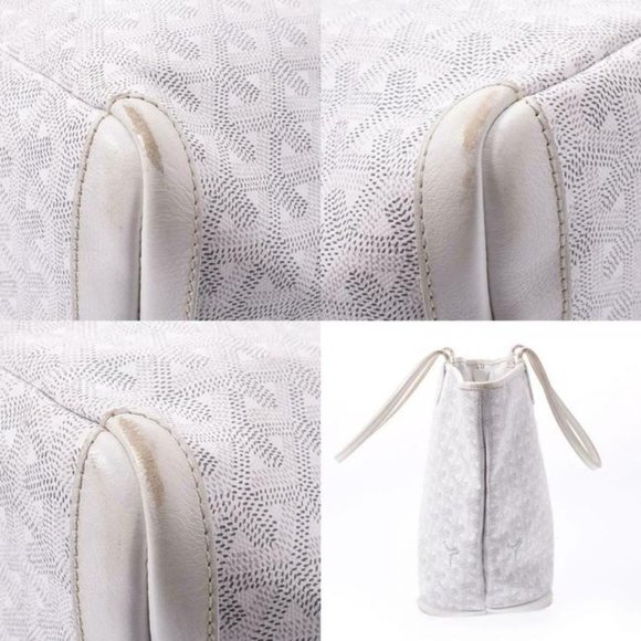 Goyard Goyardine Artois Pm White Coated Canvas Tote - Picture 9 of 13
